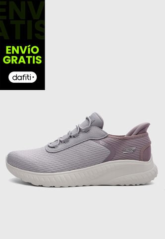 Tenis Lifestyle SKECHERS Bobs Squad Chaos Lila Skechers