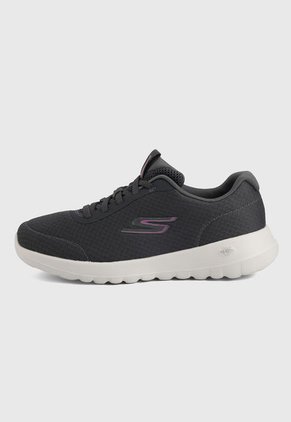 Tenis Running Gris-Blanco Skechers Gowalkjoy-ecstatic