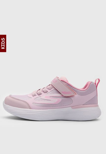 Tenis Running Rosa-Blanco Skechers Kids Go Run 400v2-Gusto Racer