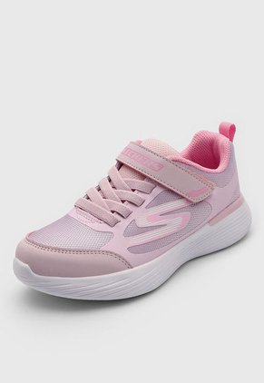 Tenis Running Rosa-Blanco Skechers Kids Go Run 400v2-Gusto Racer