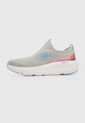 Tenis Running Gris-Blanco-Rosa-Azul Skechers Go Run Elevate - Hot Streak de Skechers