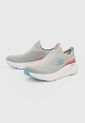 Tenis Running Gris-Blanco-Rosa-Azul Skechers Go Run Elevate - Hot Streak de Skechers