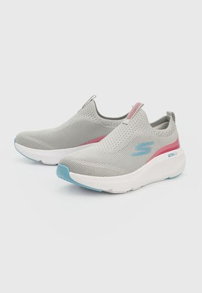 Tenis Running Gris-Blanco-Rosa-Azul Skechers Go Run Elevate - Hot Streak