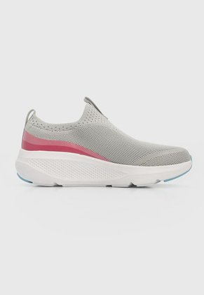 Tenis Running Gris-Blanco-Rosa-Azul Skechers Go Run Elevate - Hot Streak