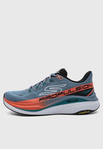 Tenis SKECHERS Max Cushioning Propulsion Azul Skechers