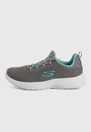 Tenis Training Gris-Azul-Blanco Skechers Dynamight