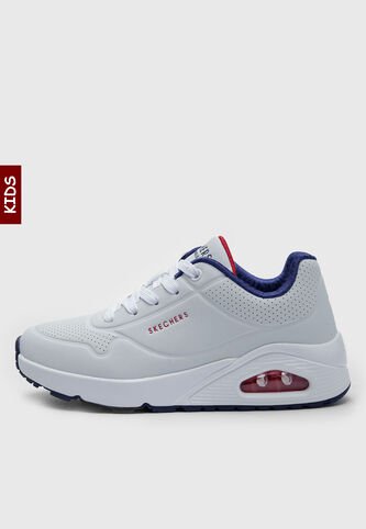Tenis Skechers Street Uno - Stand on Air Blanco Skechers