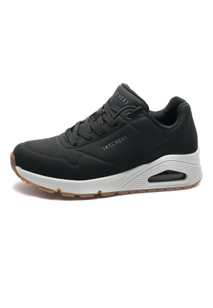 Tenis Lifestyle Negro-Blanco Skechers Stand On Air
