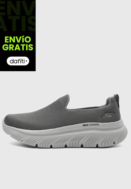 Tenis Walking SKECHERS Go Walk Max Cushioning Hyper Burst Gris