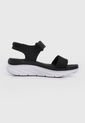 Sandalia Plataforma Negro-Blanco Skechers D'Lux Walker de Skechers