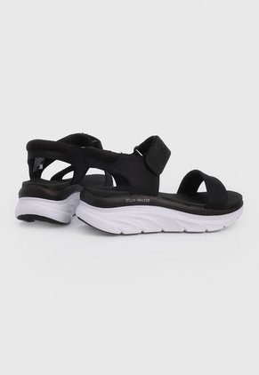 Sandalia Plataforma Negro-Blanco Skechers D'Lux Walker