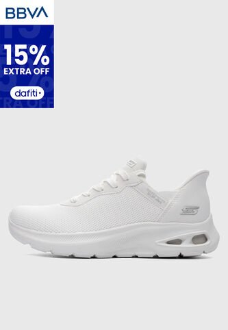 Tenis SKECHERS BOBS Sport Unity - Pinch of Luck Blanco Skechers