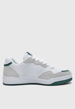 Tenis Lifestyle Blanco-Verde-Gris Skechers Street Koopa Court - Volley Low