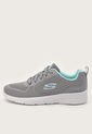 Tenis Training Gris-Blanco-Aguamarina Skechers Dynamight 2.0 - Hip Star de Skechers
