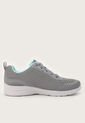 Tenis Training Gris-Blanco-Aguamarina Skechers Dynamight 2.0 - Hip Star de Skechers