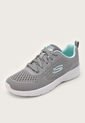 Tenis Training Gris-Blanco-Aguamarina Skechers Dynamight 2.0 - Hip Star de Skechers
