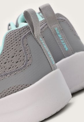 Tenis Training Gris-Blanco-Aguamarina Skechers Dynamight 2.0 - Hip Star