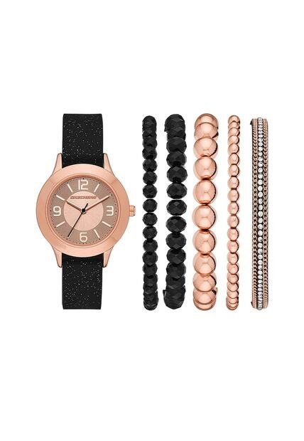 Relojes Skechers Mujer Sets. Silicona Negro SR9025