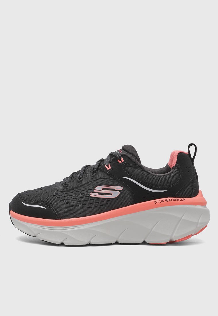 Tenis Negro Salmon Blanco SKECHERS D Lux Walker 2 0 Compra Ahora Dafiti Colombia