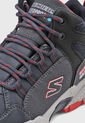 Bota Outdoor Azul-Rojo-Gris SKECHERS Drollix - Brindor de Skechers