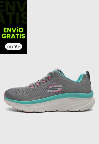 Tenis Walking SKECHERS D'Lux Walker Gris Skechers