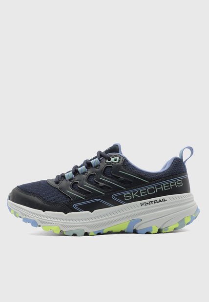 Tenis Trail Running Azul Navy-Azul Claro-Lila SKECHERS Go Run Trail Altitude 2.0