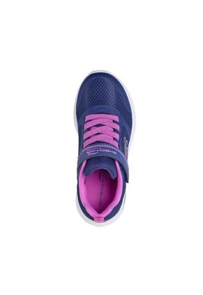 Tenis Skechers Niña Microspec Max Advance Velcro Azul Fucsia