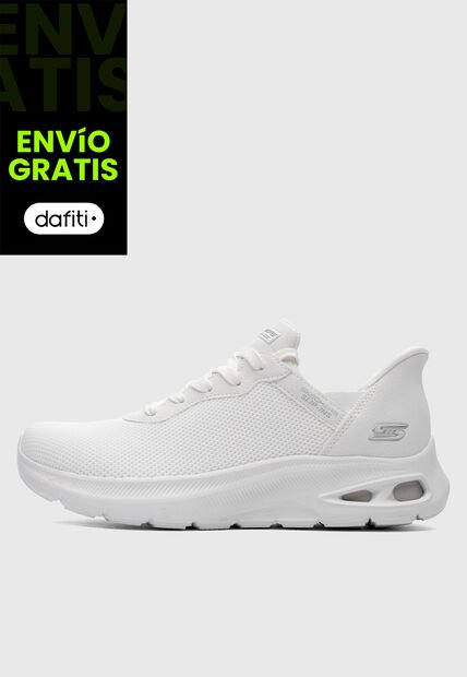 Tenis Lifestyle SKECHERS BOBS Sport Unity - Pinch of Luck Blanco