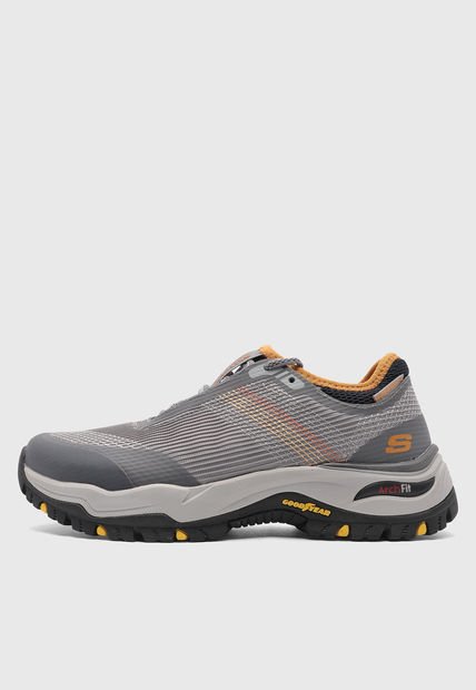 Tenis de Senderismo Gris-Negro-Tabaco SKECHERS Arch Fit Dawson - Mahone