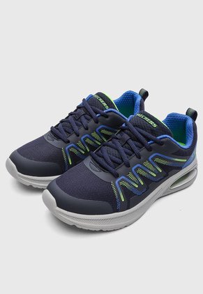 Tenis SKECHERS Microspec Max Advance Azul