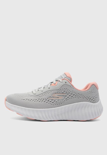 Tenis Running Gris-Blanco-Salmón SKECHERS Go Run Now