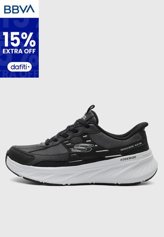 Tenis SKECHERS Slip-ins Edgeride Gris Oscuro Skechers