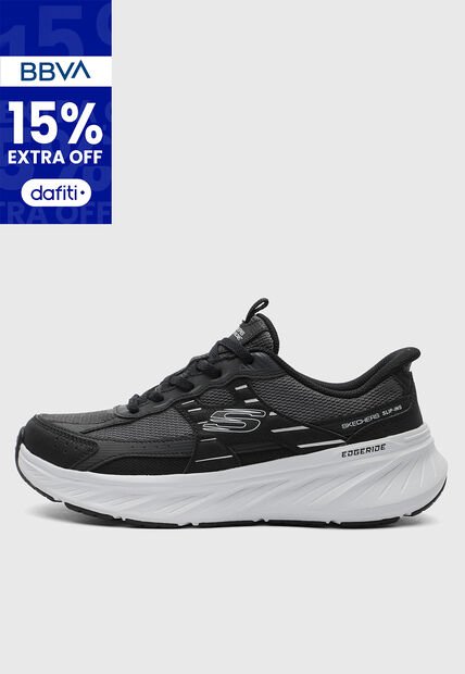 Tenis SKECHERS Slip-ins Edgeride Gris Oscuro