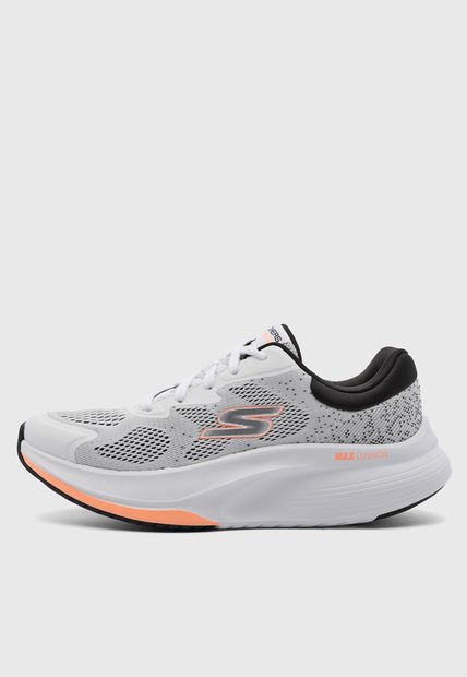 Tenis Running Blanco-Negro-Naranja Pastel Blanco GO WALK Max Walker