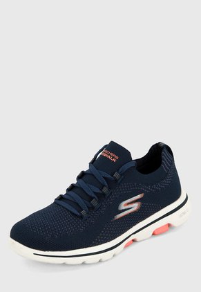 Tenis Training Azul-Blanco Skechers GOwalk 5 - Uprise