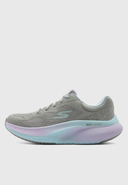 Tenis Walking Gris-Lila-Azul Claro SKECHERS Go Walk Max - Vea