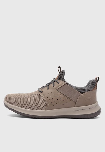 Tenis Lifestyle Taupe-Marrón SKECHERS Delson - Camben