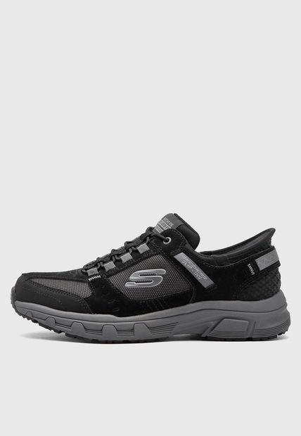 Tenis Trail Negro-Gris SKECHERS Oak Canyon
