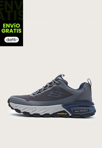 Tenis de Senderismo Gris-Azul-Negro Skechers Max Protect- Liberated Skechers