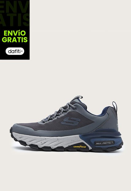 Tenis de Senderismo Gris-Azul-Negro Skechers Max Protect- Liberated