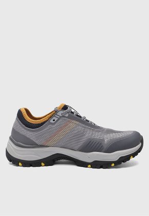 Tenis Outdoor Gris-Amarillo-Negro Skechers Arch Fit Dawson-Mahone