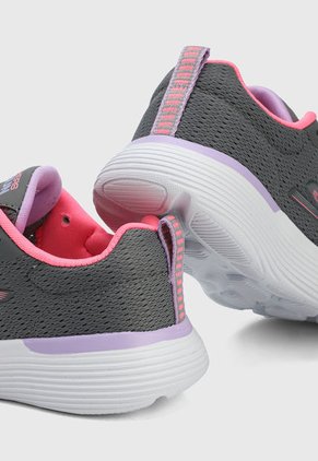 Tenis Lifestyle Gris-Rosa-Lila Skechers Kids GOrun 400 V2- Basic Edge