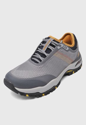 Tenis Outdoor Gris-Amarillo-Negro Skechers Arch Fit Dawson-Mahone
