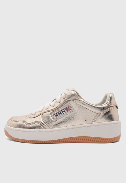 Tenis Lifestyle Dorado-Blanco SKECHERS Sport Court 2.0