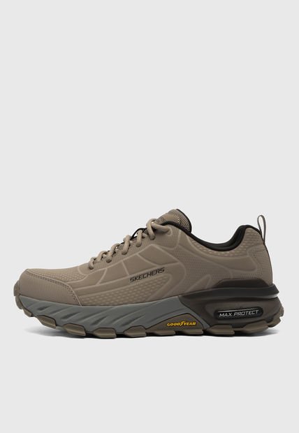 Tenis Trail Taupe-Gris SKECHERS Max Protect