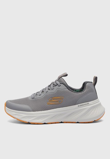 Tenis Running Gris-Blanco-Naranja SKECHERS Edgeride-Rekze