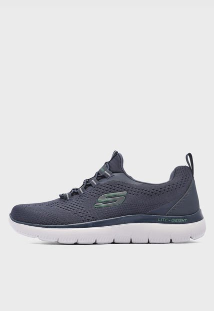 Tenis Running Azul Navy-Blanco SKECHERS Summits - Tallo