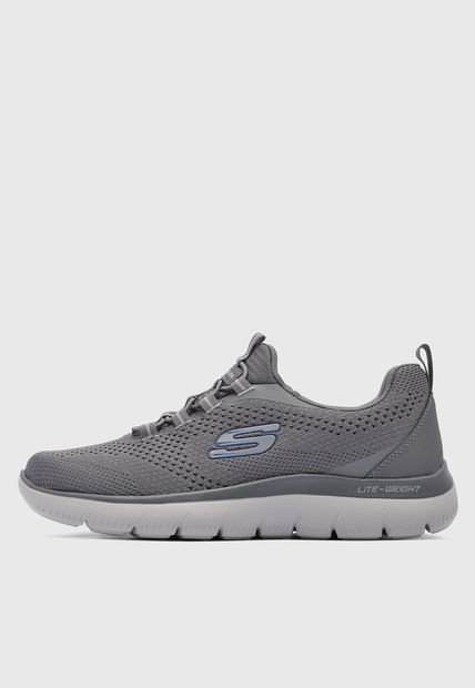 Tenis Lifestyle Gris Oscuro-Gris Claro SKECHERS Summits - Tallo