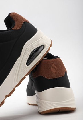 Tenis Lifestyle Negro-Marfil-Marrón SKECHERS Uno - Suited On Air