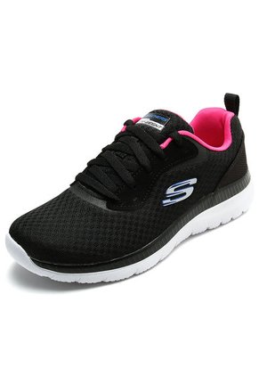 Tenis Training Negro-Fucsia-Blanco Skechers Bountiful